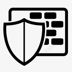 软硬包墙安全保护屏蔽图标高清图片