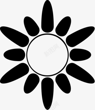 太阳阳光春天图标图标