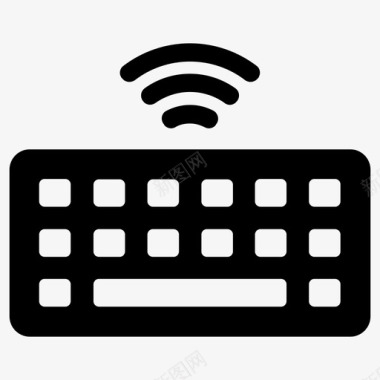 无线键盘硬件便携式键盘图标图标