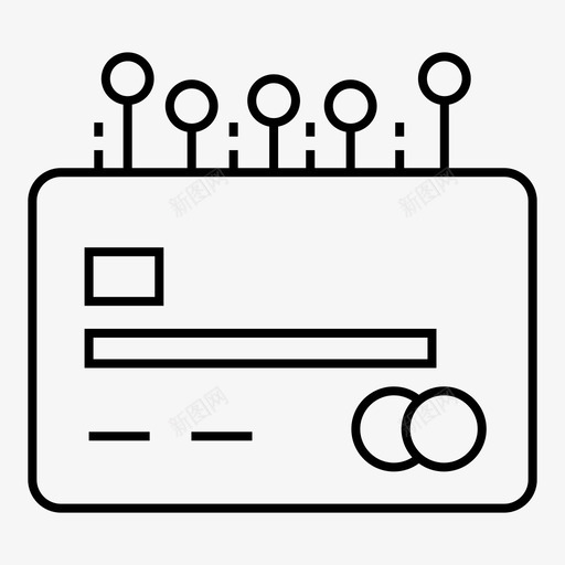 信用卡数字电子支付图标svg_新图网 https://ixintu.com 信用卡 在线 数字 电子支付 货币