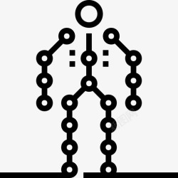 A动作捕捉动作捕捉人物人体图标高清图片