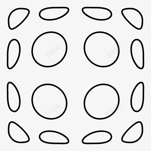 圆形图案画笔鱼眼图标svg_新图网 https://ixintu.com 图案 圆形图案 瓷砖 画笔 鱼眼