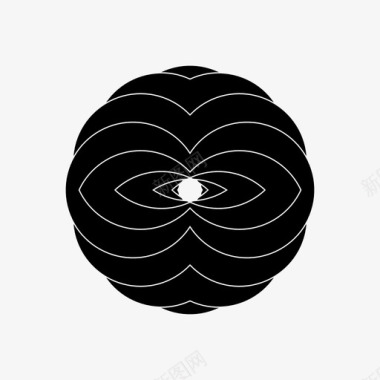 环面圆螺旋图标图标