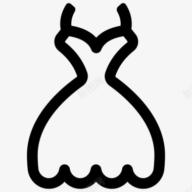 礼服新娘衣服图标图标
