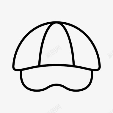 帽子球帽时尚图标图标
