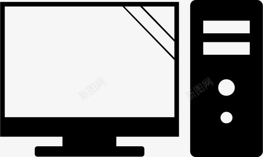 计算机电子显示器图标svg_新图网 https://ixintu.com pc 屏幕 显示器 电子 计算机