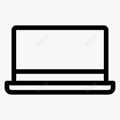 笔记本电脑小工具现代图标svg_新图网 https://ixintu.com ios和android字形 小工具 技术 现代 笔记本电脑