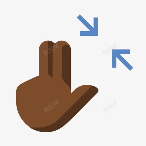 two finger contract 01.1svg_新图网 https://ixintu.com two finger contract 01.1