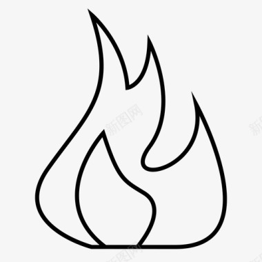 燃烧火焰高温图标图标