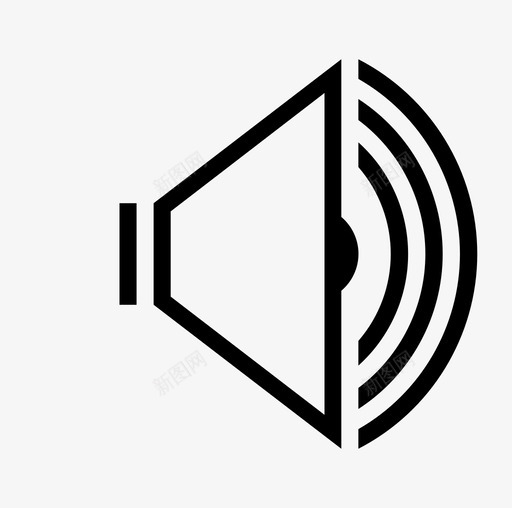 扬声器驾驶员噪音图标svg_新图网 https://ixintu.com 噪音 扬声器 角色和组织 驾驶员