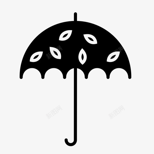 雨伞预报防护图标svg_新图网 https://ixintu.com 天气 女式时尚固体 防护 雨 雨伞 预报