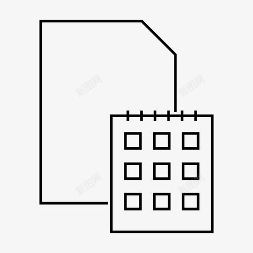 议程脚本时间表图标svg_新图网 https://ixintu.com 文件和文件 时间表 脚本 议程