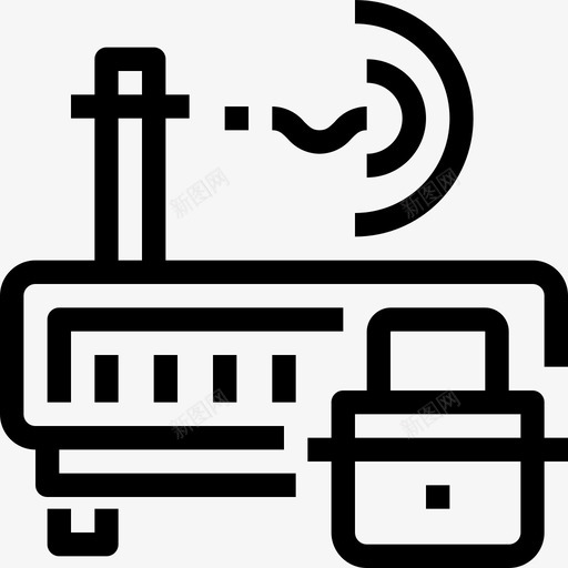 互联网安全网络路由器图标svg_新图网 https://ixintu.com 互联网安全 安全 网络 路由器