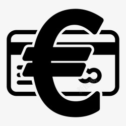 购买欧元信用卡购买欧元图标高清图片