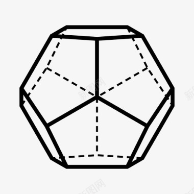 十二面体3d元素图标图标