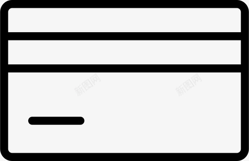 银行卡信用卡磁卡图标svg_新图网 https://ixintu.com 万事达卡 信用卡 支付 活动应用程序精简 磁卡 银行卡