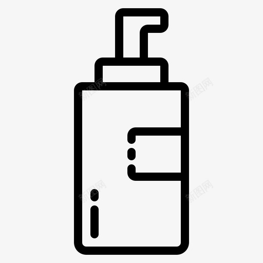皂液器瓶泵瓶图标svg_新图网 https://ixintu.com 护肤 泵瓶 洗发水 瓶 皂液器 美容