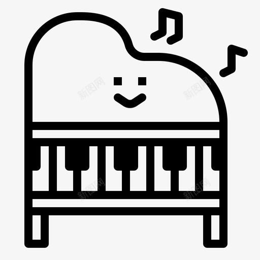 音乐乐器管弦乐队图标svg_新图网 https://ixintu.com 乐器 大学 管弦乐队 钢琴 音乐