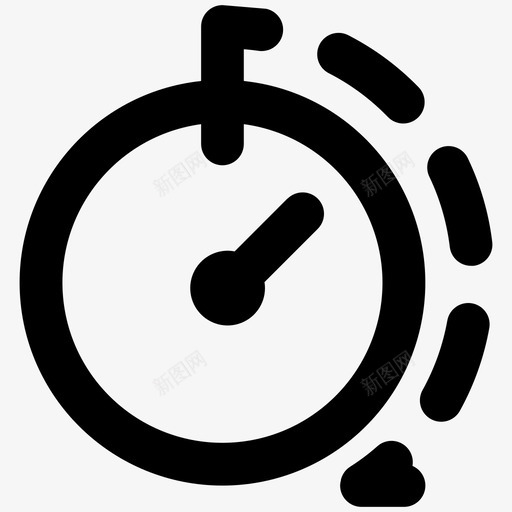 定时器时钟手表图标svg_新图网 https://ixintu.com 定时器 手表 时钟 用户界面