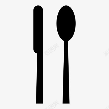 刀匙餐具叉子图标图标