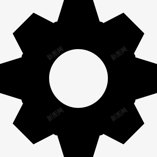 齿轮工业机器图标svg_新图网 https://ixintu.com 工业 机器 设置 调整工具 齿轮