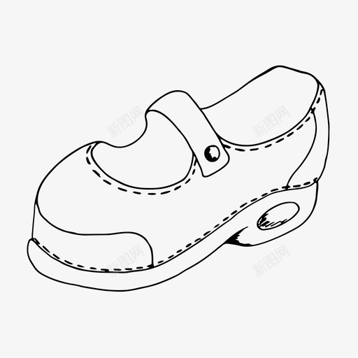 玛丽简靴子时装图标svg_新图网 https://ixintu.com 时装 款式 玛丽简 靴子 鞋子