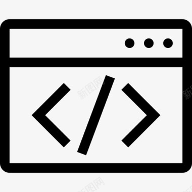 网站开发代码编码图标图标