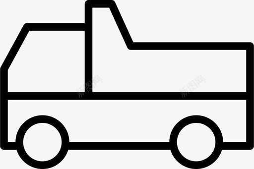 卡车自卸汽车货物图标图标