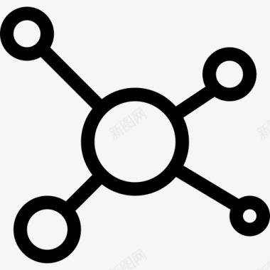 网络连接组织图标图标