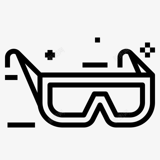 护目镜眼镜实验室图标svg_新图网 https://ixintu.com 实验室 护目镜 眼镜 科学