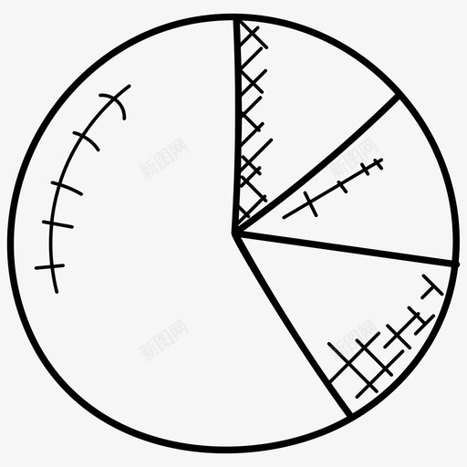饼图分析圆圈图图标svg_新图网 https://ixintu.com 分析 办公室涂鸦图标 圆圈图 饼图