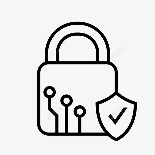 数字锁闩锁保护图标svg_新图网 https://ixintu.com ico 保护 保险 加密货币 安全 屏蔽 数字锁 比特币 采矿 闩锁