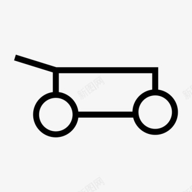 马车汽车拖车图标图标