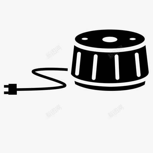 音响机睡眠助眠器图标svg_新图网 https://ixintu.com 助眠器 扬声器 白噪音 睡眠 音响机