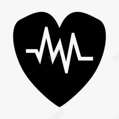 心跳脉搏生命符图标图标