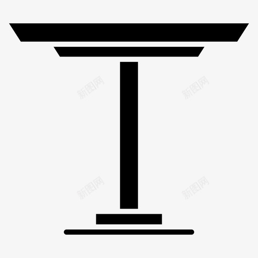 桌子家具桌子实心图标svg_新图网 https://ixintu.com 家具 桌子 桌子实心