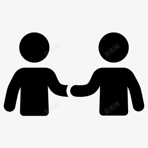 握手协议合同图标svg_新图网 https://ixintu.com 交易 人 协议 合伙 合同 握手