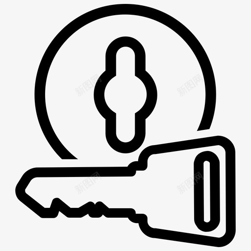 解锁钥匙储物柜保护图标svg_新图网 https://ixintu.com 保护 储物柜 商业安全 安全 解锁 解锁钥匙