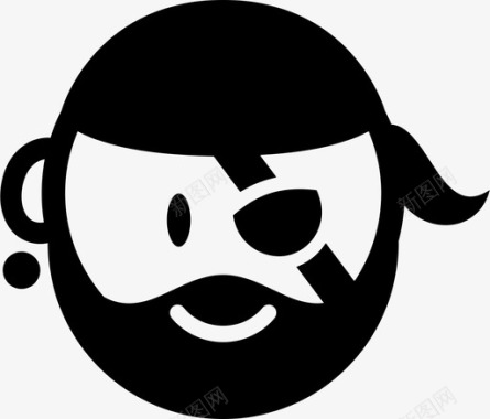 海盗头像角色图标图标