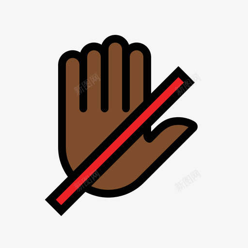 hand gestures do not touch 01.3svg_新图网 https://ixintu.com hand gestures do not touch 01.3