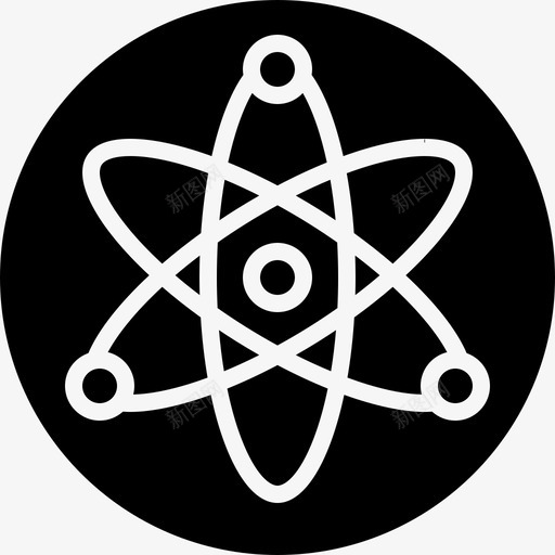 核能原子能能源图标svg_新图网 https://ixintu.com 原子能 核能 能源