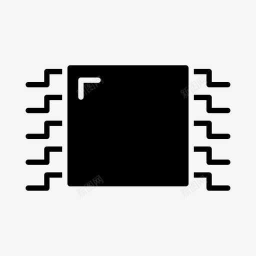 处理器计算机cpu图标svg_新图网 https://ixintu.com cpu 处理器 电子 科技 计算机
