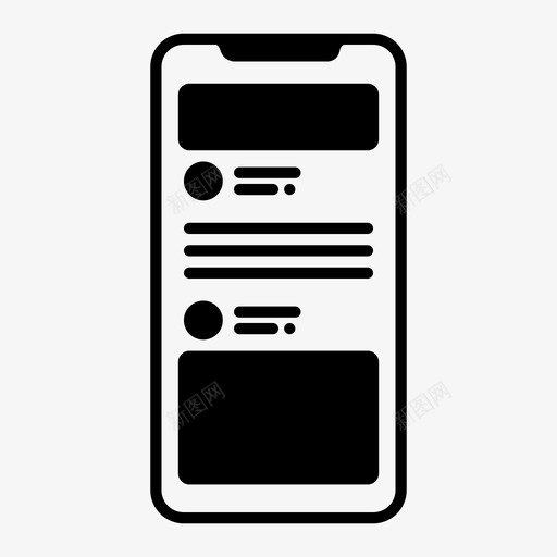 移动接口应用程序iphone图标svg_新图网 https://ixintu.com iphone 列表 应用程序 移动接口 移动用户体验