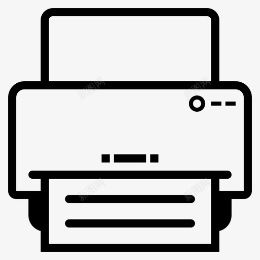 打印机文件机器图标svg_新图网 https://ixintu.com 打印机 文件 机器 移动设备和设备 纸张