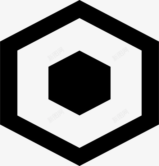 六边形绘图形状图标svg_新图网 https://ixintu.com 六边形 几何 形状 绘图