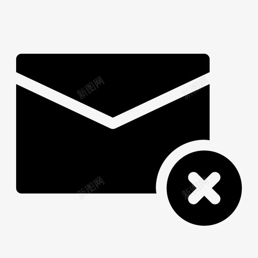 删除电子邮件取消删除图标svg_新图网 https://ixintu.com 删除 删除电子邮件 取消 电子邮件实心