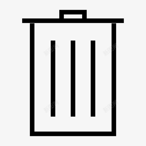 删除垃圾箱扔图标svg_新图网 https://ixintu.com 删除 垃圾桶 垃圾箱 广告 扔 营销