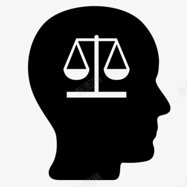 法官平衡批判性图标图标