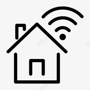 家庭网络房子财产图标图标