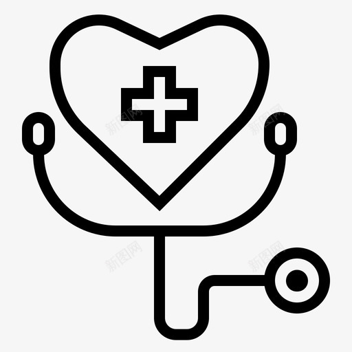 医疗诊所健康图标svg_新图网 https://ixintu.com 健康 医疗 医疗组件 医院 心脏 诊所